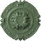 Ekena Millwork Southampton Ceiling Medallion (Fits Canopies up to 2 3/4"), 16 3/8"OD x 1 3/4"P, Athenian Green CM17SOAGF - alternate 1